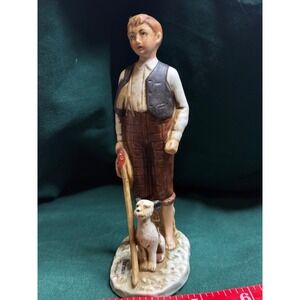 Norman Rockwell Summertime 1933‎ Figurine Dave Grossman Boy Dog Statue